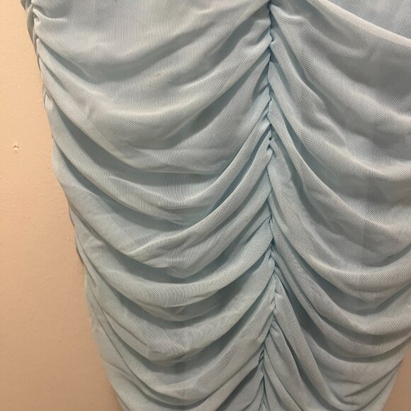 Oh Polly Baby Blue Corset Mini Dress Size 2 - Picture 6 of 10
